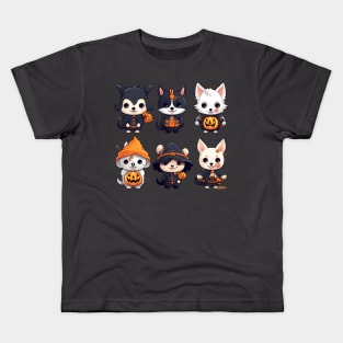 Halloween kawaii puppies Kids T-Shirt